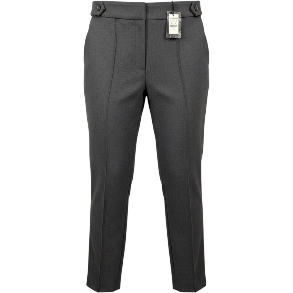Express Dress Pants Skinny High Rise Gray Pintuck Women Sz 10R Career Chic NWT